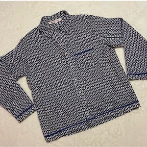 Ro's Garden Geometric Button Up Blouse - Size Small